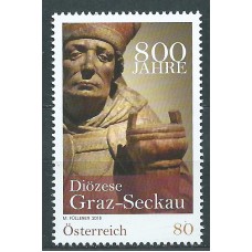 Austria Correo 2018 Yvert 3224 ** Mnh 800 Anº Diocesis Graz-Seckav