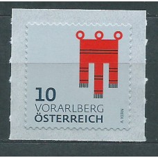 Austria Correo 2018 Yvert 3228 ** Mnh Escudo de Armas/Vorarlberg de rollo