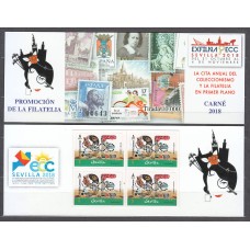 España II Centenario Correo 2018 Edifil 5265CP Carnet ** Mnh Promoción de la Filatelia Sevilla