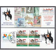 España II Centenario Correo 2018 Edifil 5265CP Carnet usado Promoción de la Filatelia Sevilla