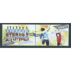 Cuba Correo 2018 Yvert 5728/29 ** Mnh 40 º del primer titulo Mundial de Voleibol Deportes