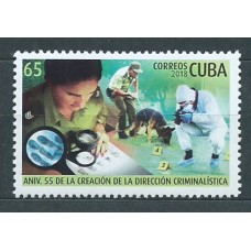 Cuba Correo 2018 Yvert 5727 ** Mnh 55º Dirección Criminalista