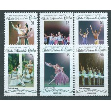 Cuba Correo 2018 Yvert 5742/47 ** Mnh 70º  del Ballet Nacional de Cuba