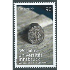 Austria Correo 2019 Yvert 3275 ** Mnh Universidad de Insbruck 350 Años