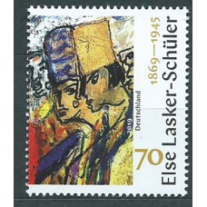 Alemania Federal Correo 2019 Yvert 3224 ** Mnh Else Lasker Schüler PIntura