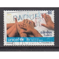 España II Centenario Correo 2017 Edifil 5153 usado  UNICEF