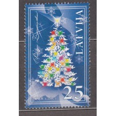 Letonia - Correo 2008 Yvert 722 ** Mnh  Navidad