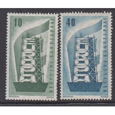 Alemania Federal Correo 1956 Yvert 117/8 ** Mnh Tema Europa