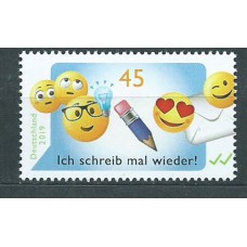 Alemania Federal Correo 2019 Yvert 3234 ** Mnh Emoji