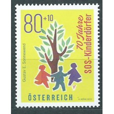 Austria Correo 2019 Yvert 3281 ** Mnh Aldeas Infantiles