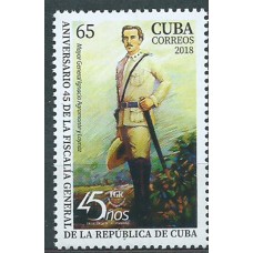 Cuba Correo 2018 Yvert 5760 ** Mnh 45 Años de la Fiscalia General de la República