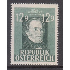 Austria - Correo 1947 Yvert 665 * Mh Franz Shubert