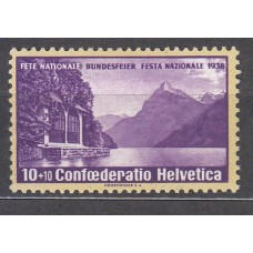 Suiza - Correo 1938 Yvert 311 * Mh  Lago