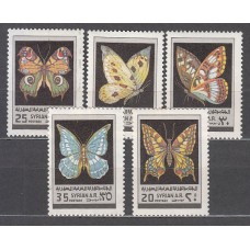 Siria - Correo Yvert 570/4 ** Mnh Fauna mariposas