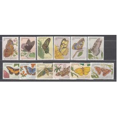 Surinam - Correo 1983 Yvert 909/20 ** Mnh Fauna mariposas