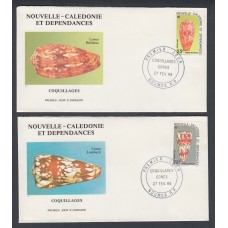 Nueva Caledonia SPD FDC Yvert 498/499 - 1985 Matasello Marina