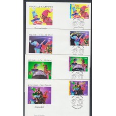 Nueva Caledonia SPD FDC Yvert 808/811 - 1999 Matasello Festives