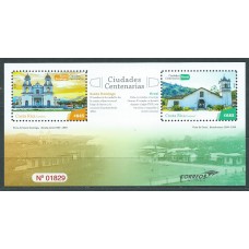 Costa Rica - Hojas Yvert 73 ** Mnh Ciudades Centenarias