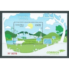 Costa Rica - Hojas Yvert 71 ** Mnh Energias Limpias