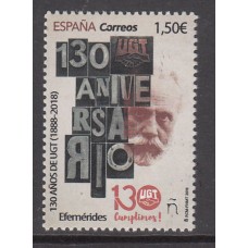 España II Centenario Correo 2019 Edifil 5330 ** Mnh U.G.T