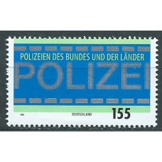 Alemania Federal Correo 2019 Yvert 3261 ** Mnh Policia de la Federación Alemana