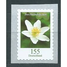 Alemania Federal Correo 2019 Yvert 3257a ** Mnh Definitivo Buschwindröschen adh de rollo Flor