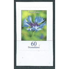 Alemania Federal Correo 2019 Yvert 3254 ** Mnh Definitivo Kornblume adh de Carnet Flor