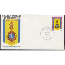 Nueva Caledonia SPD FDC Yvert 528 - 1986 Matasello Postmark Lions