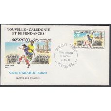 Nueva Caledonia SPD FDC Yvert 518 - 1986 Matasello Postmark Futbol