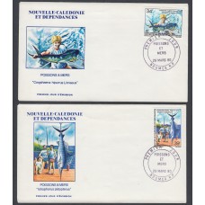 Nueva Caledonia SPD FDC Yvert Aero 202/203 - 1980 Matasello Postmark