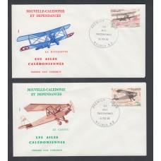 Nueva Caledonia SPD FDC Yvert Aero 220/221 - 1982 Matasello Postmark