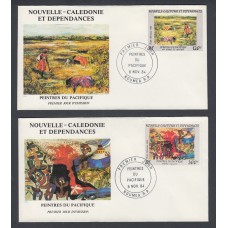 Nueva Caledonia SPD FDC Yvert Aero 245/246 - 1984 Matasello Postmark