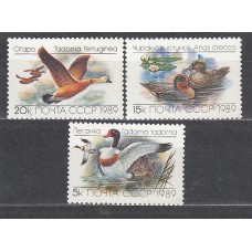 Rusia - Correo 1989 Yvert 5641/3 ** Mnh Fauna aves