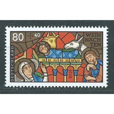 Alemania Federal Correo 2019 Yvert 3277 ** Mnh Navidad  Vidriera Iglesia