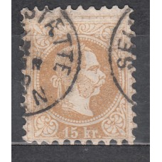 Austria - Correo 1867 Yvert 37 usado  Defectuoso