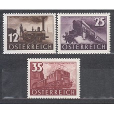 Austria - Correo 1937 Yvert 503/5 ** Mnh  Trenes