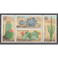 Estados Unidos - Correo 1981 Yvert 1368/71 ** Mnh  Flora