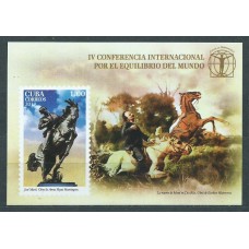 Cuba Hojas 2019 Yvert 350 ** Mnh IV Conferencia Internacional por el Equilibrio Mundial