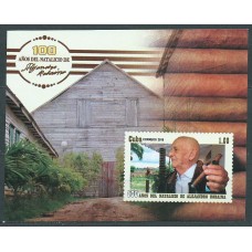 Cuba Hojas 2019 Yvert 352 ** Mnh Centenario de Alejandro Robarna