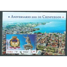 Cuba Hojas 2019 Yvert 353 ** Mnh 200 Años Villa de Fernardina de Jagua Cienfuegos