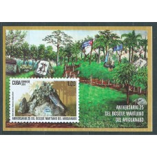 Cuba Hojas 2019 Yvert 356 ** Mnh 25 Años del Bosque Martiano de Ariguanabo