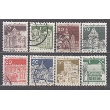 Alemania Federal Correo 1967 Yvert 391/7A usado  Edificios