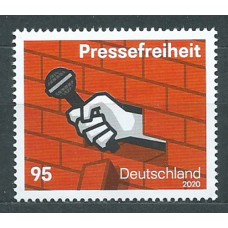 Alemania Federal Correo 2020 Yvert 3299 ** Mnh Libertad de Prensa