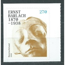 Alemania Federal Correo 2020 Yvert 3296 ** Mnh 150º E. Barlach Adh de carnet