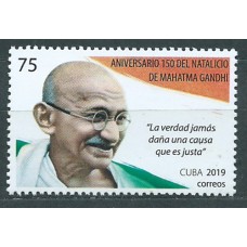 Cuba Correo 2019 Yvert 5827 ** Mnh Sesquicentenario de Mahatma Ghandhi