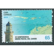 Cuba Correo 2019 Yvert 5820 ** Mnh 22 Conferencia de la Union Postal del Caribe  Faro