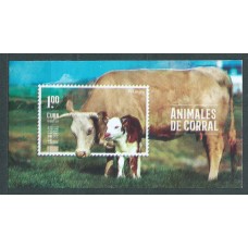 Cuba Hojas 2019 Yvert 359 ** Mnh Animales de Corral  Fauna