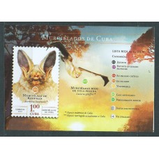 Cuba Hojas 2019 Yvert 361 ** Mnh Murcielagos Cubanos  Fauna