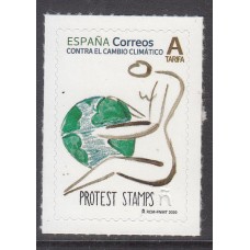 España II Centenario Correo 2020 Edifil 5396 ** Mnh Cambio climático