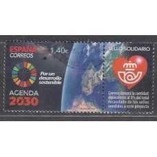 España II Centenario Correo 2019 Edifil 5342 usado  Agenda 2030